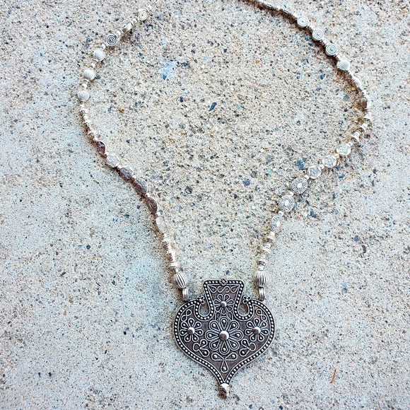 New Unique 925 Silver Tribal Necklace. - Picture 6 of 16